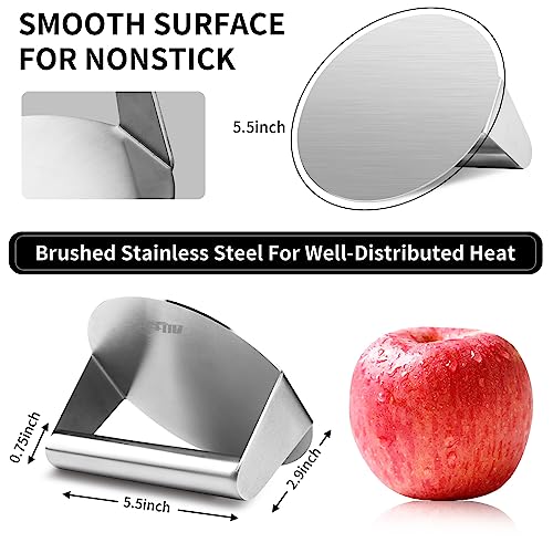 ALL-TOP ALLTOP Smash Burger Press -Grill Essential,Stainless Steel Non-Stick Smasher Hamburger Press -Patty Maker for Flat Top Griddle,Grill,BBQ - Round Kitchen Tool (5.5 Inch) - Image 3