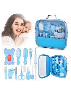 Generic 13 Piece Baby Grooming Kit, Baby Care Products & Nail Trimmer, 1st Baby Shower Gift Includes Thermometer, Comb & Medicine Dispenser, Safety & Healthcare Kit (Blue)  - Image 3