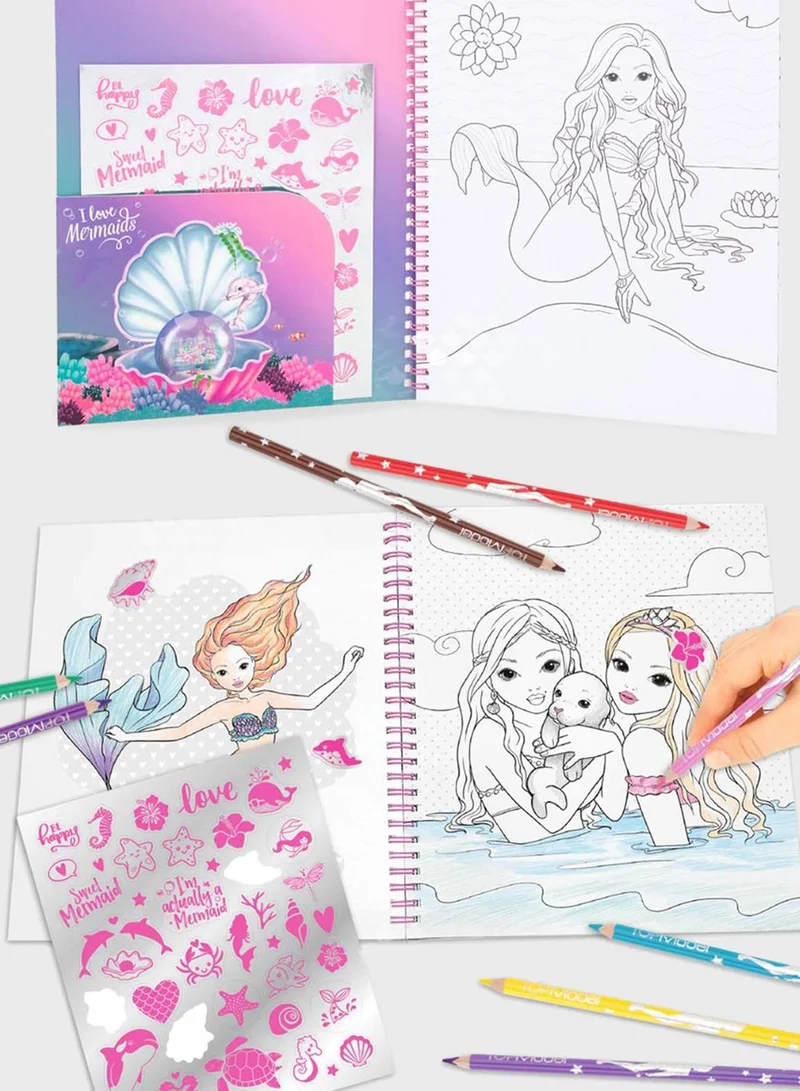 Top Model Fantasy Model Reversel Colouring Book