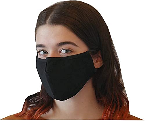 Xchime Cloth Face Mask,Made in USA,Washable Reusable,breathable with Adjustable Ear Loops, Nose Wire and Filter Pocket, 3-layer Cotton fabrics, for teen girls, boys, men or women 5-Pack - Image 4