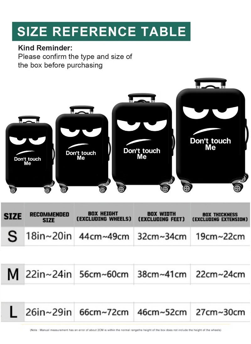 TNGames Thickened & High-Elasticity Luggage Cover (Fits 18-29 Inch Suitcases) + Free Macaron Apple Green PVC Luggage Tag | Dustproof & Scratch-Resistant | Quick Airport Identification  - Image 3