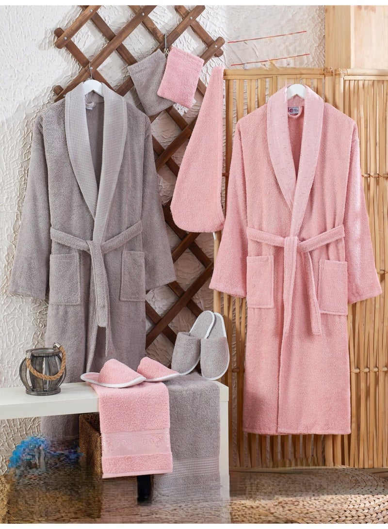 A luxurious 11-piece family bathrobe set, made from 100% Turkish cotton. - Image 1