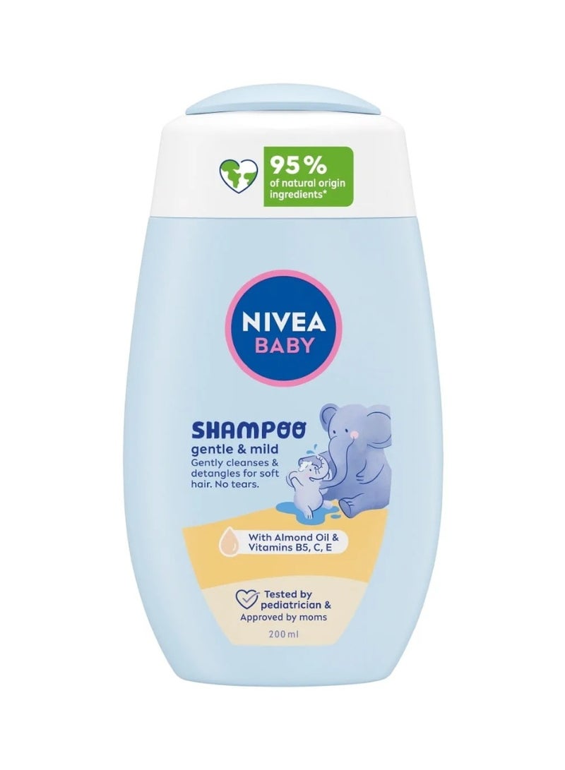 BABY Gentle & Mild Shampoo with almond oil and vitamins B5, C, E 200ml