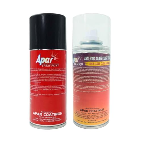 APAR Spray Paint Glisteninig Grey (RC Colour Name) +GC Compatible for Maruti Cars -225 ml (Pack of 2-Pcs) - Image 2