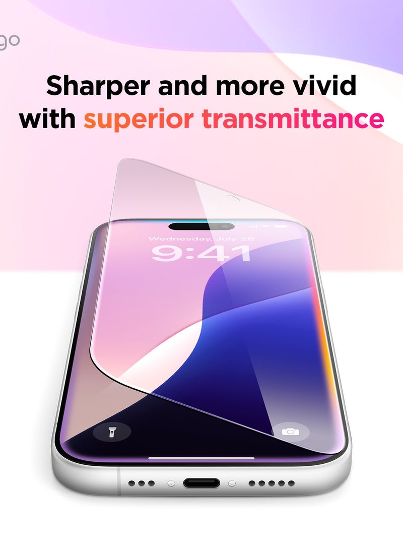 Elago Privacy Tempered Glass for iPhone 16 Pro MAX (2024) Screen Protector - [1 Pack] - Image 5