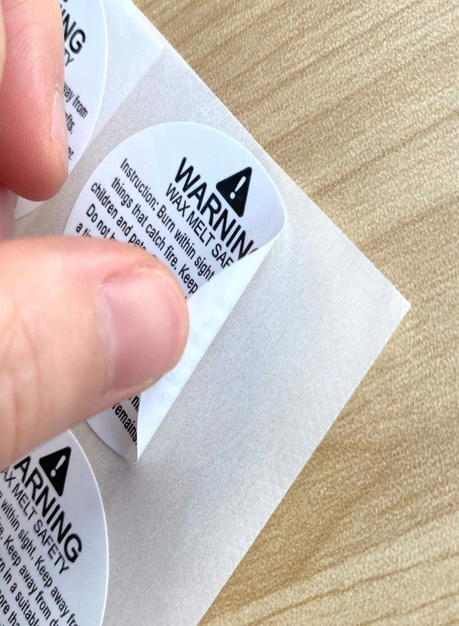 Besttile Candle Warning Stickers,Wax Melting Safety Labels,1.5 Inch Candle Jar Container Stickers,504 Pcs Per Pack - Image 5