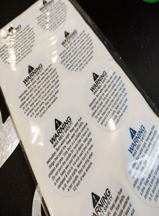Besttile Candle Warning Stickers,Wax Melting Safety Labels,1.5 Inch Candle Jar Container Stickers,504 Pcs Per Pack - Image 4