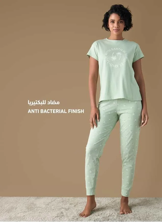 Splash FAV All-Over Printed T-shirt and Pyjama Set