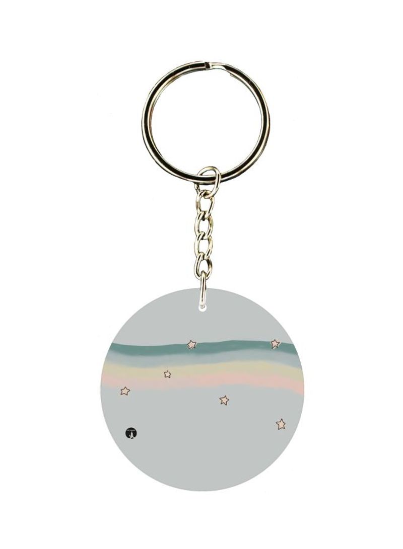 Stars Printed Keychain
