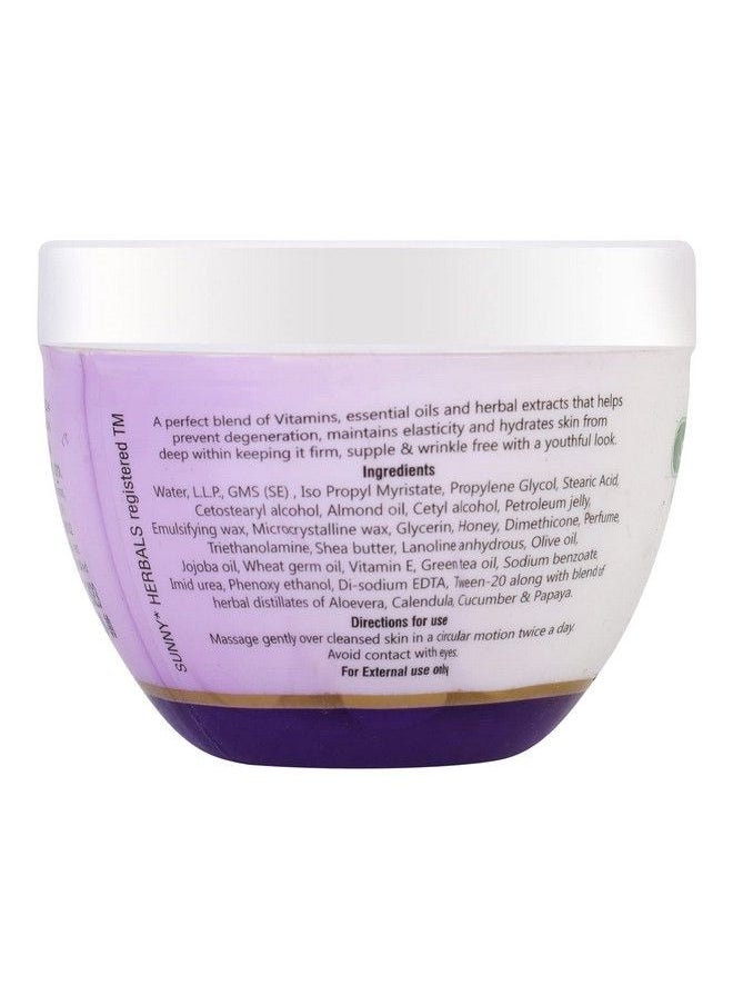 Sunny Anti Wrinkle Cream Blend Of Vitamins Essential Oil & Herbal Extracts ; Prevents Degeneration Maintains Skin Elasticity ; Deep Skin Hydration ; Keeps Skin Toned & Supple ; 125Gm  - Image 4