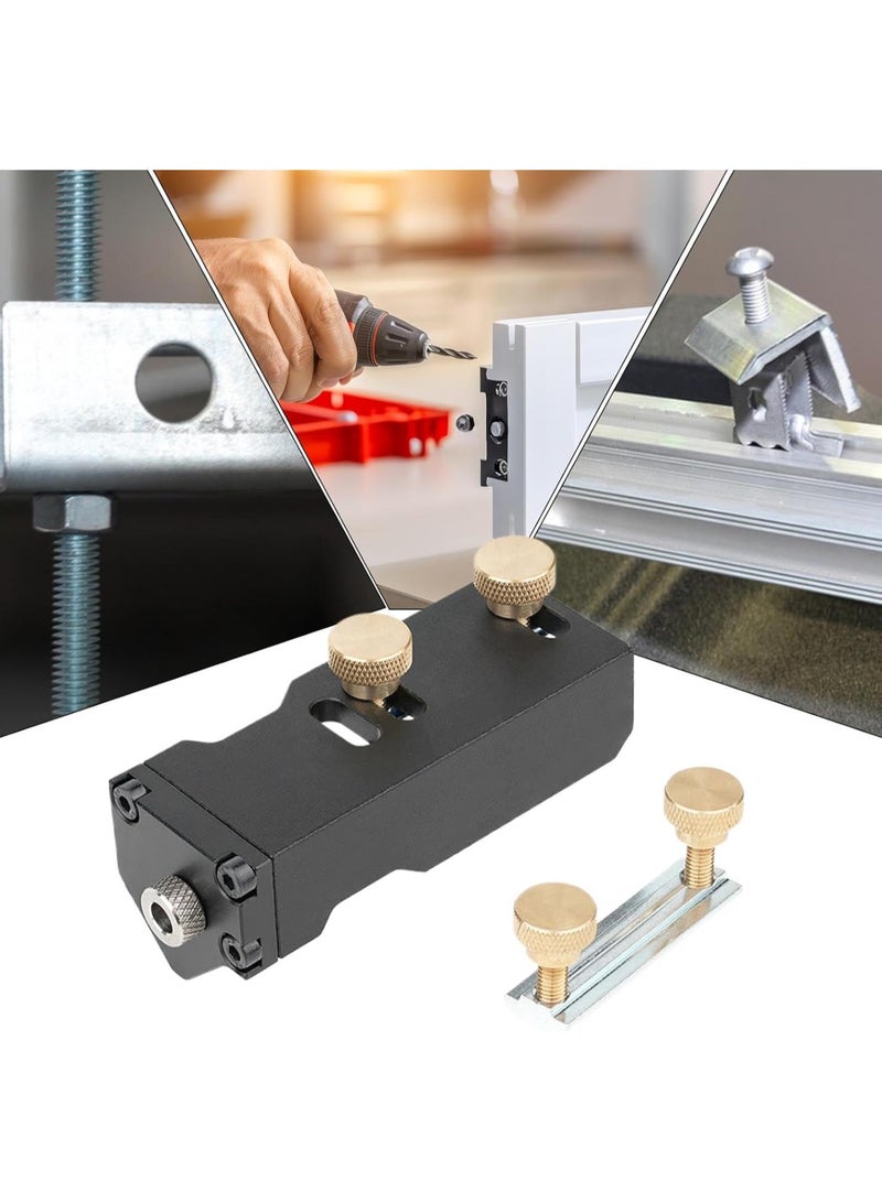 GGOOT Drill Straight Hole Jig | Hardware Punching Position Tool | Home Use Aluminum Profile Drill Guide Punch Locator Tool for Straight Holes  - Image 4