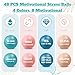 Liliful 48 Pcs Motivational Stress Balls Bulk Inspirational Squeeze Balls for Adults Anxiety Relief Fidget Toys Office Employee Gifts Classroom Rewards 22 Inch Morandi Color - Image 4
