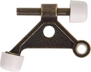 HARDWARE ESSENTIALS Hardware Essentials 851328 Hinge Pin Solid Door Stops Antique Brass  - Image 1