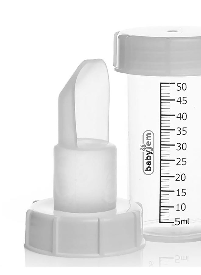 BabyJem Breast Milk Spoon 0 Months+, Natural Feeding Solution for Newborns - Track Milk Intake With Transparent Bottle - Easy Feeding With Soft Spoon  - Image 4