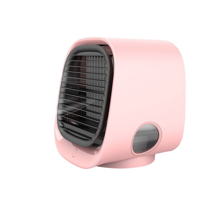 CoolFlow Mini AC 2025, Portable Air Cooler with 3 Speeds, 300ml Water Tank & Colorful Night Lights for Home Office (White) - Image 1
