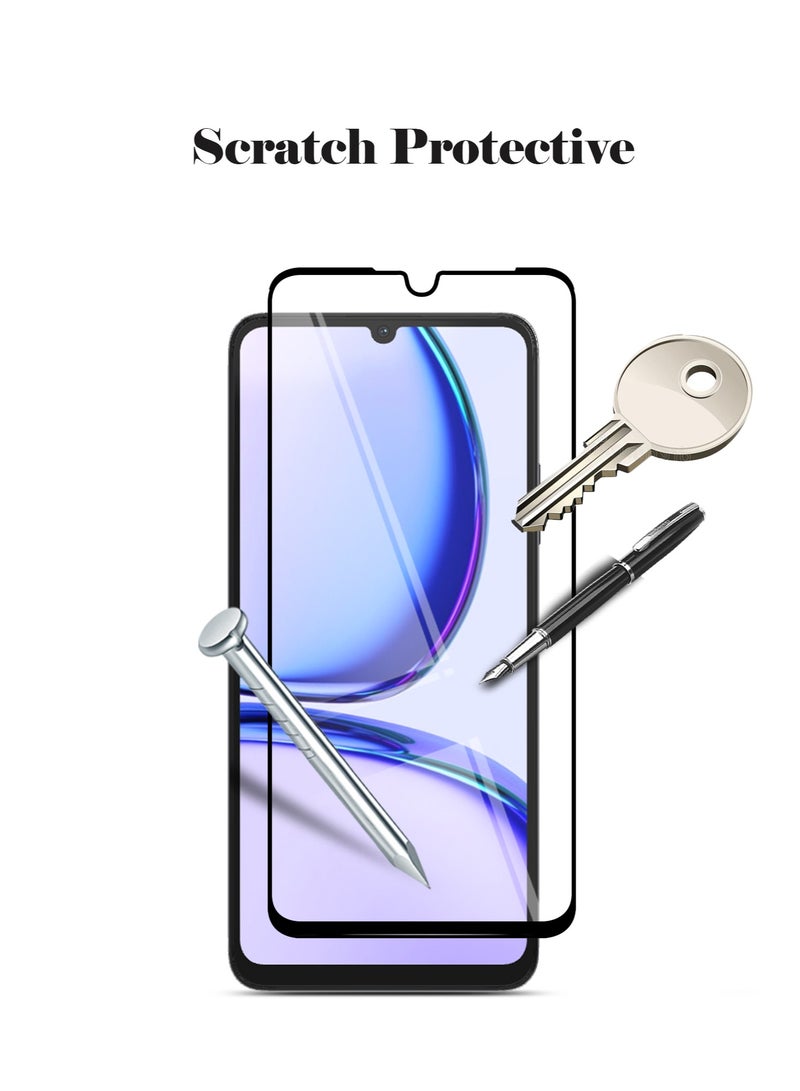 Techie واقي شاشة Techie Full Cover 10H Hardness HD من الزجاج المقوى لهاتف Realme C53 - مضاد للخدش ومضاد لبصمات الأصابع ومضاد للفقاعات - Image 5