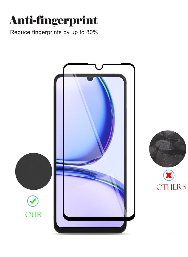 Techie واقي شاشة Techie Full Cover 10H Hardness HD من الزجاج المقوى لهاتف Realme C53 - مضاد للخدش ومضاد لبصمات الأصابع ومضاد للفقاعات - Image 3