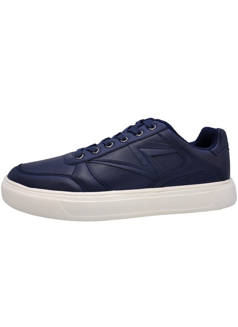 Sky View Athlesiure Men's Classic Low Top Shoes Fashion Sneaker with Soft Insole Causal Dress Shoes for Men Comfortable Walking Skate Shoes Navy  - Image 1