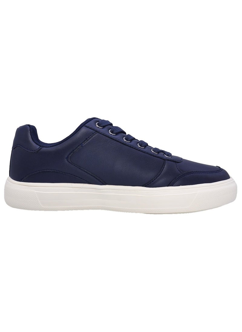 Sky View Athlesiure Men's Classic Low Top Shoes Fashion Sneaker with Soft Insole Causal Dress Shoes for Men Comfortable Walking Skate Shoes Navy  - Image 2