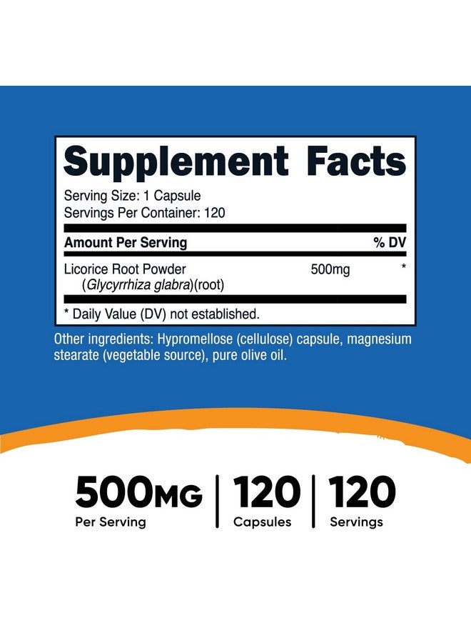 Nutricost Licorice Root 500mg, 120 Capsules - Non-GMO, Gluten Free - Image 2