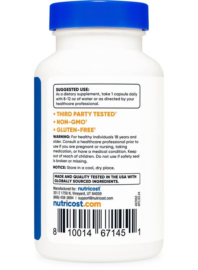 Nutricost Licorice Root 500mg, 120 Capsules - Non-GMO, Gluten Free - Image 4