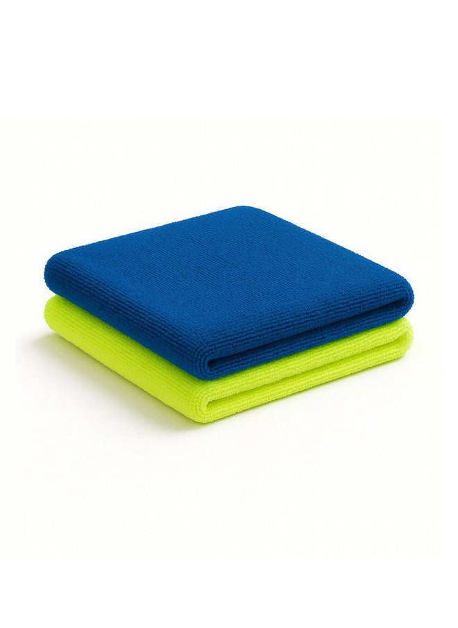 Fezora Blue & Green Ultra-Soft 2-Pcs Cleaning Cloths - Image 1