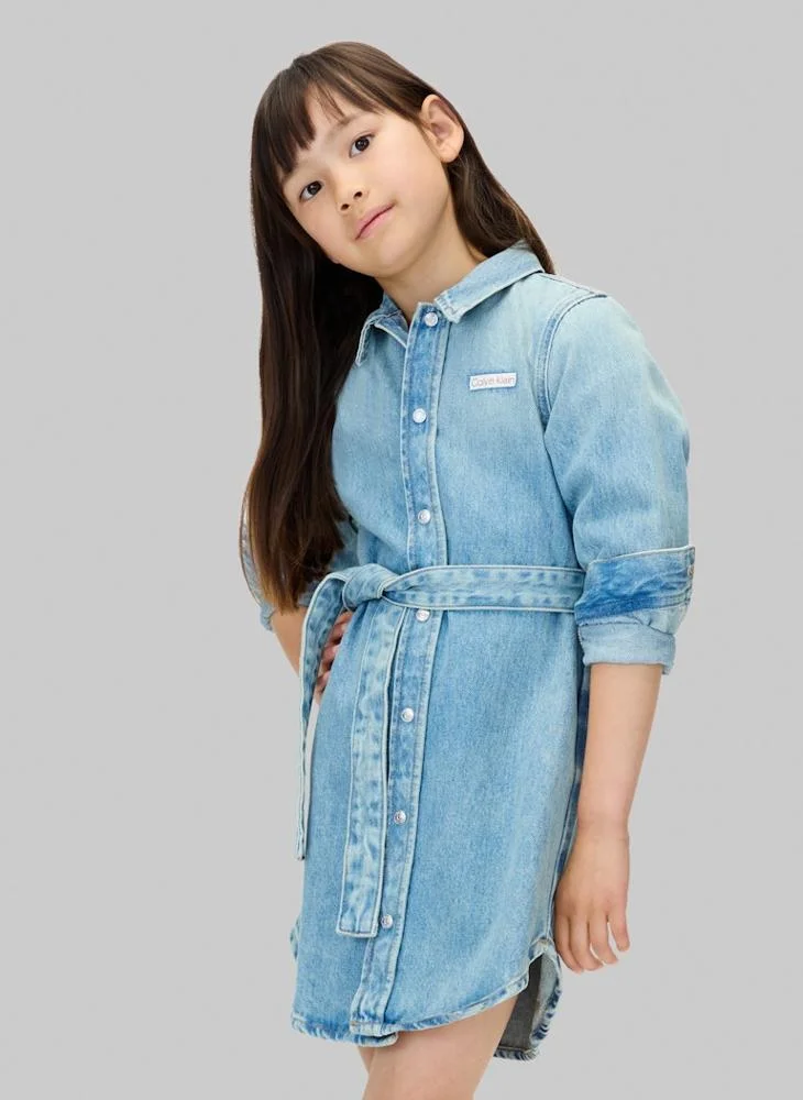 Calvin Klein Jeans Kids Mini Denim Shirt Dress