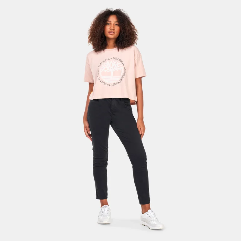 Timberland Women's Cropped Logo T-Shirt