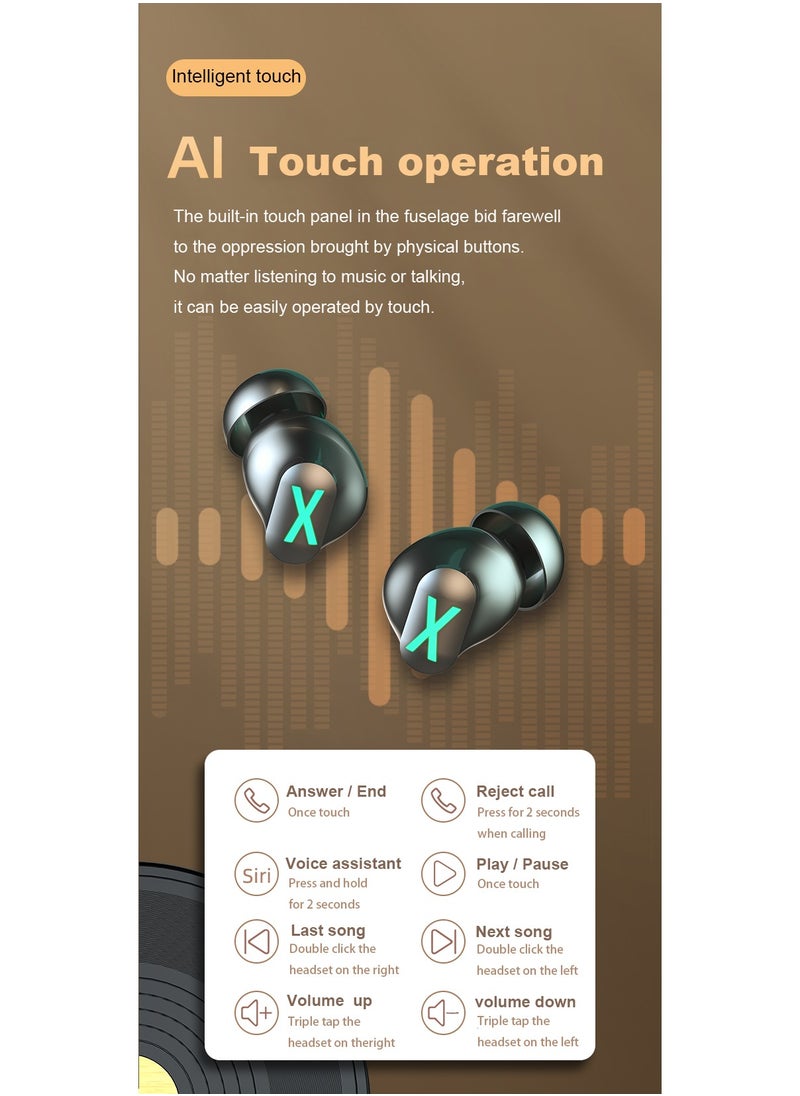 ARNOTEC - Alloy body True wireless Bluetooth Earbuds In-ear Gaming No-delay Sports Waterproof Headset- K89 - Image 1