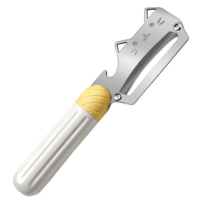 ANMIOU Multifunctional Vegetable Peeler with Stainless Steel Blade and Bottle Opener - Ideal for Veggie Potato Carrot and Apple Peeling - Image 1