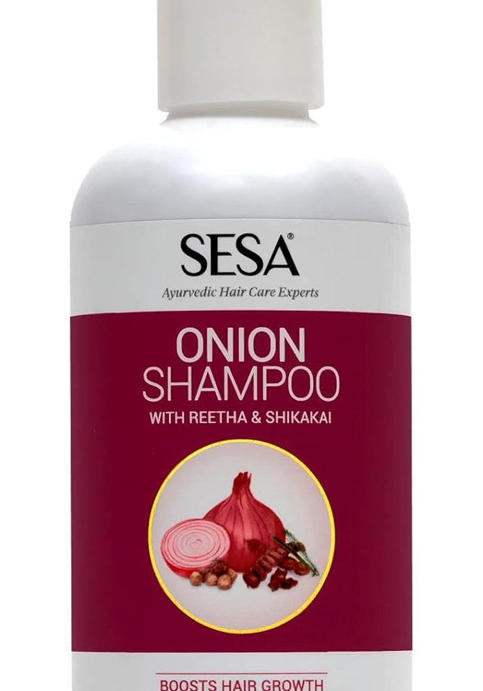 Sesa Onion Shampoo with Reetha & Shikakai - 300 ml | Hair Growth, Damage Repair, Strengthening & Hairfall Control - Image 1