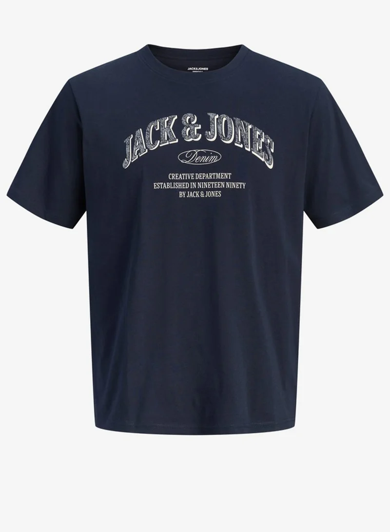 JACK & JONES Logo Crew Neck Plus size T-Shirt