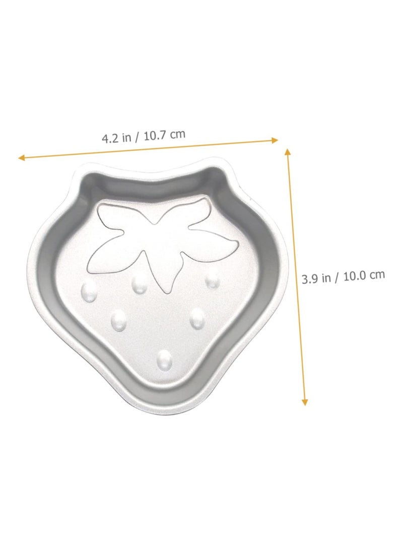 Excefore - Strawberry Silicone Mold, 16 Pcs Oven Baking Molds Muffin Mini Tart Pans Mini Cake Molds Silicon Cup Cakes Trays Individual Cheesecake Pans Tartlet Carbon Steel Bozai Cake Paper Cup - Image 1