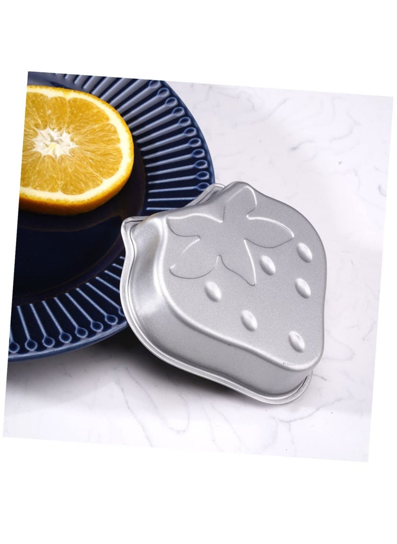 Excefore - Strawberry Silicone Mold, 16 Pcs Oven Baking Molds Muffin Mini Tart Pans Mini Cake Molds Silicon Cup Cakes Trays Individual Cheesecake Pans Tartlet Carbon Steel Bozai Cake Paper Cup - Image 1