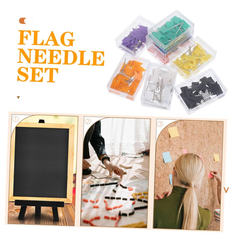 160 Push Pins Colorful Flag Map Tacks for Cork Boards Bulletin Maps Office Home Travel Planning - Image 4