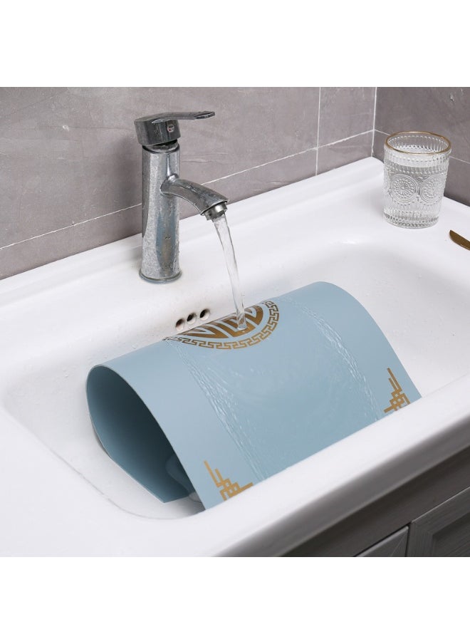 NIBEMINENT 2pcs Chinese Square Simple Leather Table Mat  - Image 2