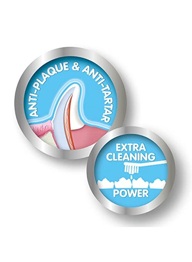 بيفار فرشاة أسنان بيفار للحيوانات الأليفة للكلاب، فرشاة أسنان حمراء وبيضاء لصحة الفم والأسنان - Image 5