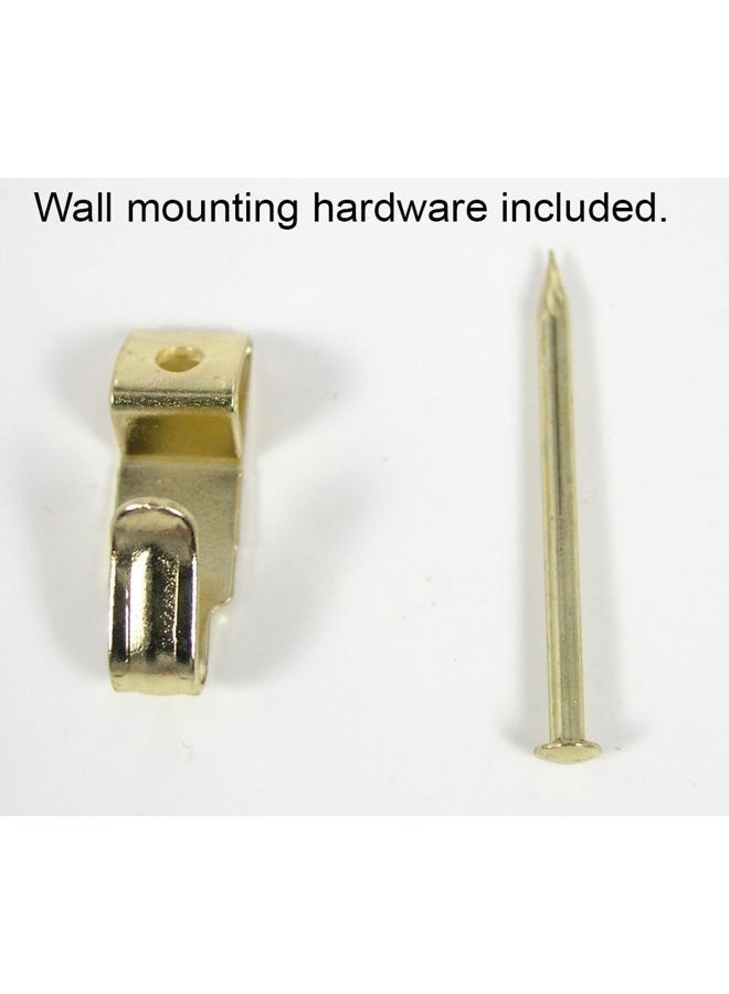 Creative Hobbies Deluxe Plate Display Hangers - 3 Different Sizes Assortment - Assembled & Ready to Use - Hang 5 to 14 Inch Plates - Gold Wire Spring Type, Hanger Hooks & Nails Included | Pack of 3 Hangers - Image 4