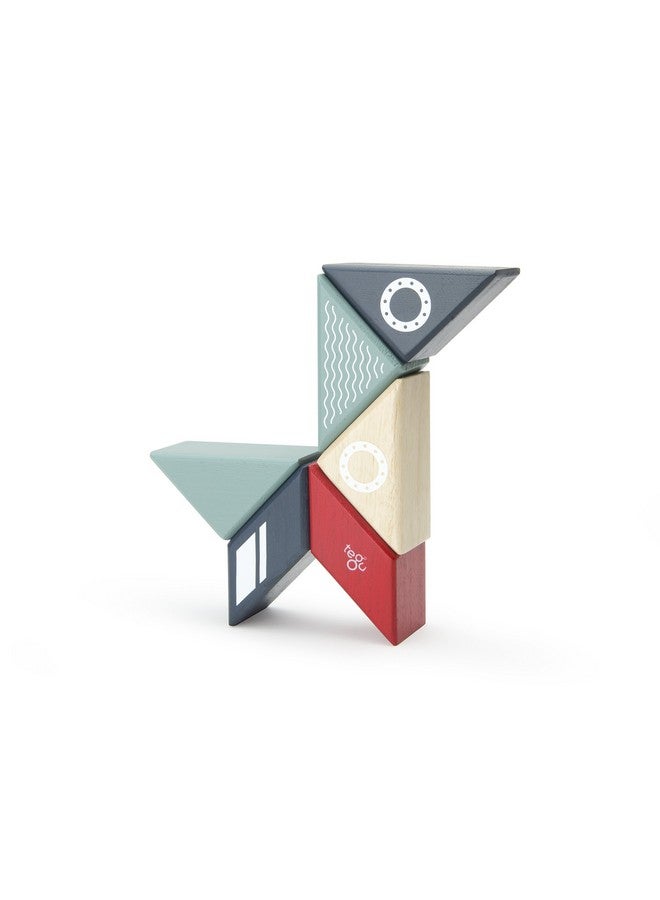 Tegu 6 Piece Tegu Travel Pal Magnetic Wooden Block Set, Tugboat - Image 4