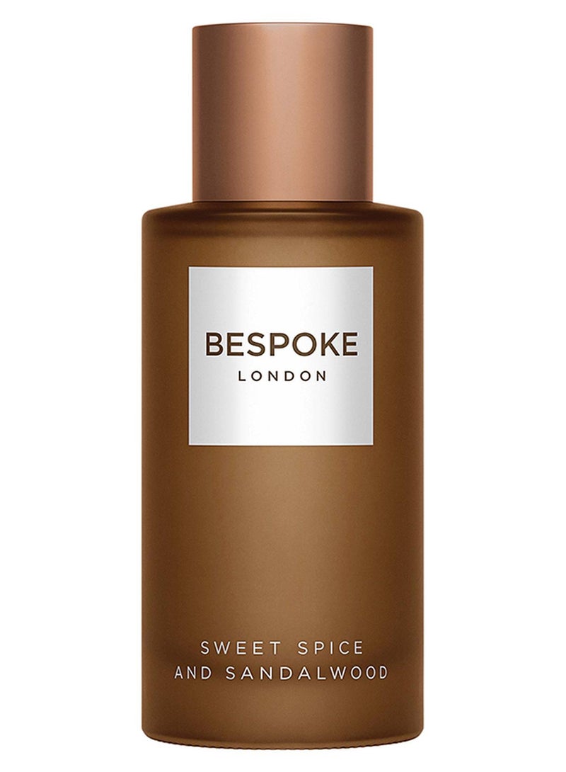 بيسبوك لندن BESPOKE London Perfume For Men Sweet Spice & Sandalwood Eau De Parfum | 100ml | Warm, Woody & Spiced Scent | Long-Lasting, Sophisticated Fragrance | Perfect for Evening Wear & Special Occasions - Image 1