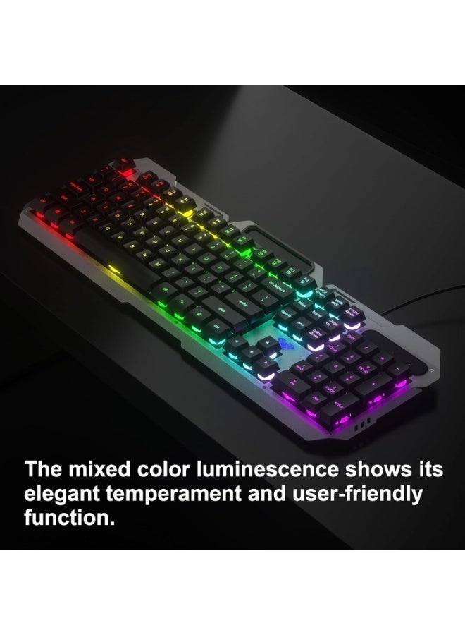 AULA F2023 Wired Gaming Keyboard & Mouse Combo – RGB Backlit Keyboard, Ergonomic Gaming Mouse, USB Connection for PC & Laptop - Image 5