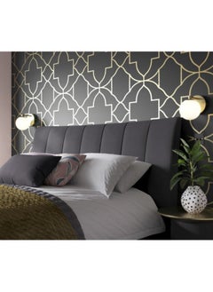 Bed and Mattress Home Charcoal Light Upholstered Queen Size ( 150 X 200 ) Black Color Bed  - Image 1