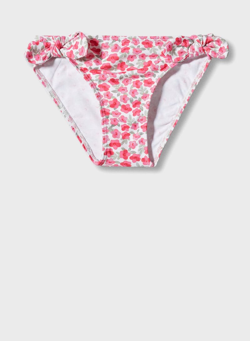 MANGO Kids Floral Tie Bikini - Image 1