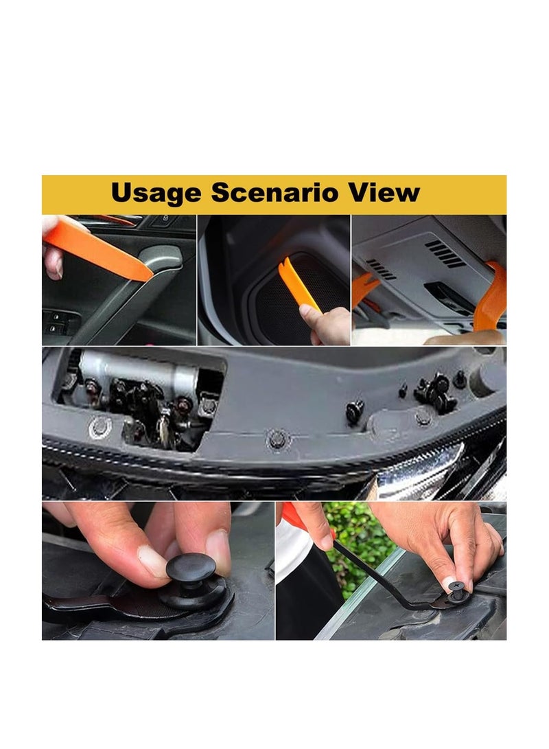 665pcs Car Push In Rivet Clips Plastic Fasteners Set for Car with 16 Most Popular Door Trim Panel Clips for GM Ford Toyota Honda Nissan and More - Image 2