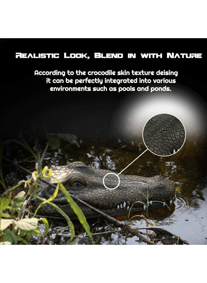 Akargol Akargol 2.4 GHz Remote Control Alligator Head RC Boats for Adults and Kids - Large Decoy and Floating Crocodile Head Prank, Rechargeable Battery, Boat Lake & Pool Toy  - Image 1