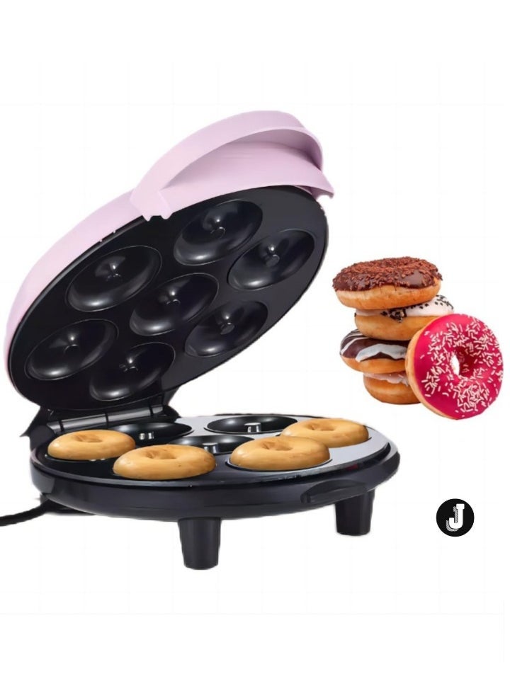 JAJEEK "New Electric Donut Maker with Non-Stick Surface – Makes 7 Mini Donuts, Pancakes, and More!"  - Image 1
