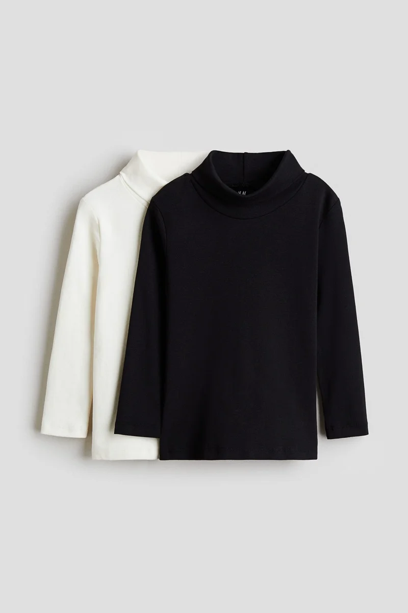 H&M 2-pack polo-neck tops