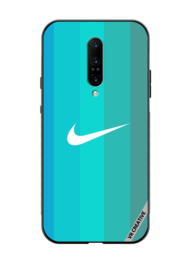 VR CREATIVE Protective Case Cover For OnePlus 7 Pro Nike Logo Turquois Design Multicolour - Image 1
