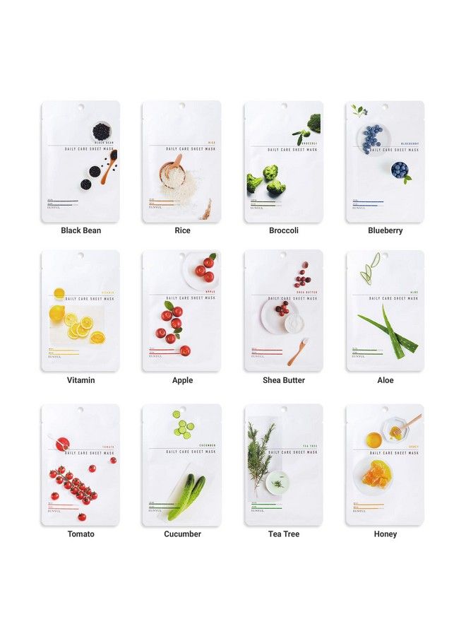 Eunyul [Pack Of 10] Eunyul Daily Care Facial Sheet Mask Pack Blueberry X 10Ea Korean Skincare Hydrating & Nourishing & Natural Ingredients For All Skin Types - Image 5