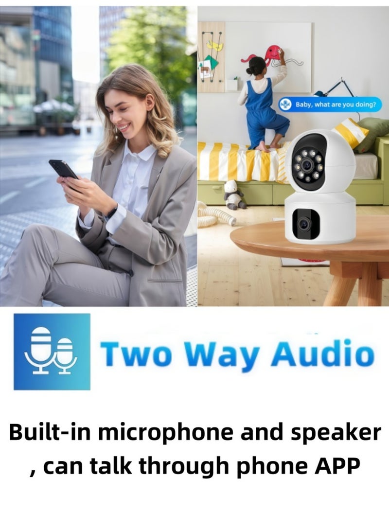 Generic Smart Security Camera,PTZ WiFi Camera,1080P Smart Surveillance –Two-Way Audio, AI Human Detection, Privacy Mode, Night Vision, Remote App Control, Multi-User Simultaneous Viewing,Support MicroSD Card & Cloud Storage - Image 4